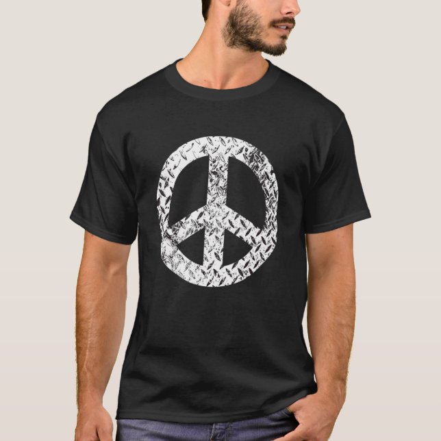 Camiseta Símbolo de Paz Vintage Distante (Frente)