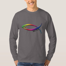Camiseta Símbolo de Peixe Cristão