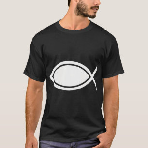 Camiseta Símbolo de Peixe Minimalista