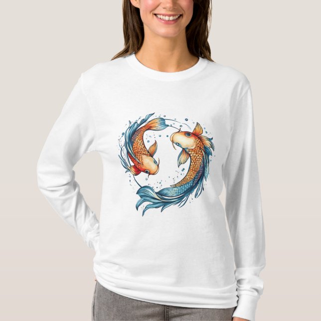 Camiseta Símbolo de peixes: O Peixe Cósmico (Frente)