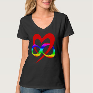 Camiseta Símbolo de poliamoria cardíaca Sinalizador Lgbt Si