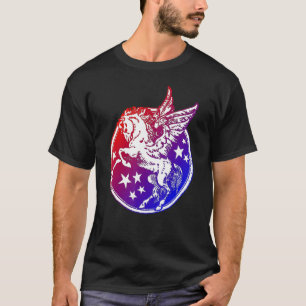 Camiseta Símbolo de potência ventilado do cavalo voador Peg