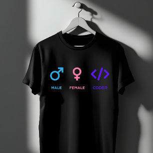 Camiseta Símbolo de Programador Masculino Feminino Presen