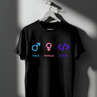 Camiseta Símbolo de Programador Masculino Feminino | Presen