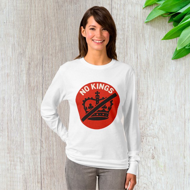 Camiseta Símbolo de Protesto Sem Reis (Criador carregado)