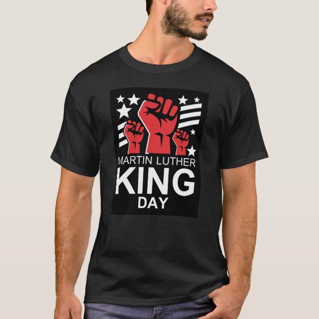 Camiseta Símbolo de Punho Empoderado de Martin Luther King  (Frente)