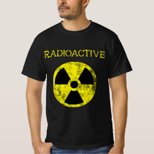Camiseta Símbolo de queda de radiação nuclear radioativa Ha