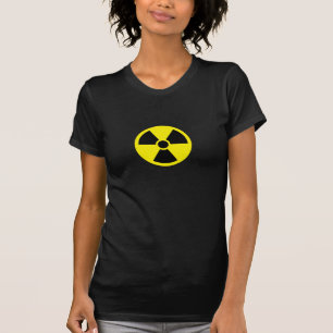 camiseta símbolo de radiação