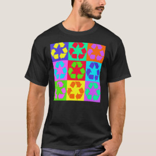 Camiseta Símbolo de reciclagem - Reciclar - Ecológico - Cor