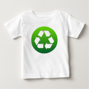 Camiseta Símbolo de Reciclagem Verde