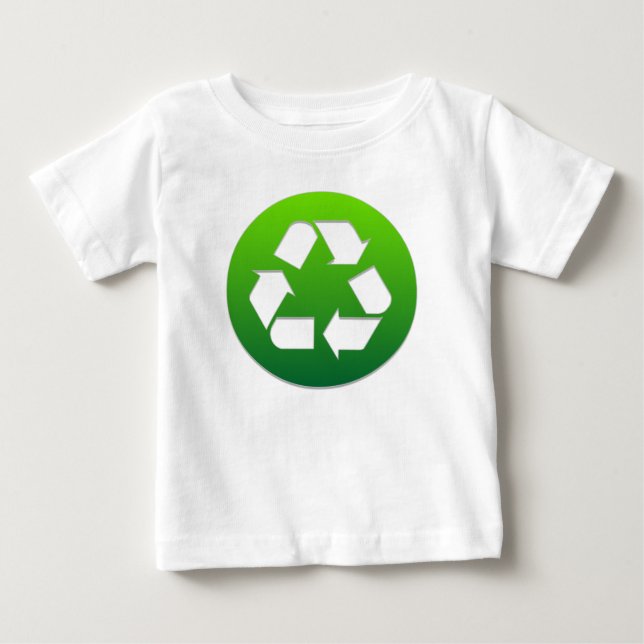 Camiseta Símbolo de Reciclagem Verde (Frente)