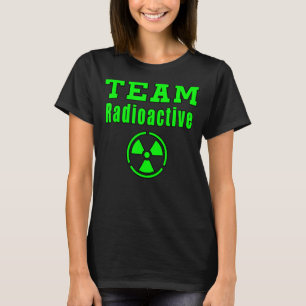 Camiseta Símbolo de Símbolo Radioativo da Equipe Nuclear