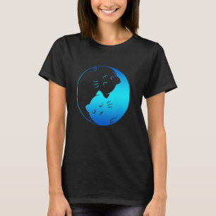 Camiseta Símbolo de Sinais de Ventilador Chinês do Cat Love