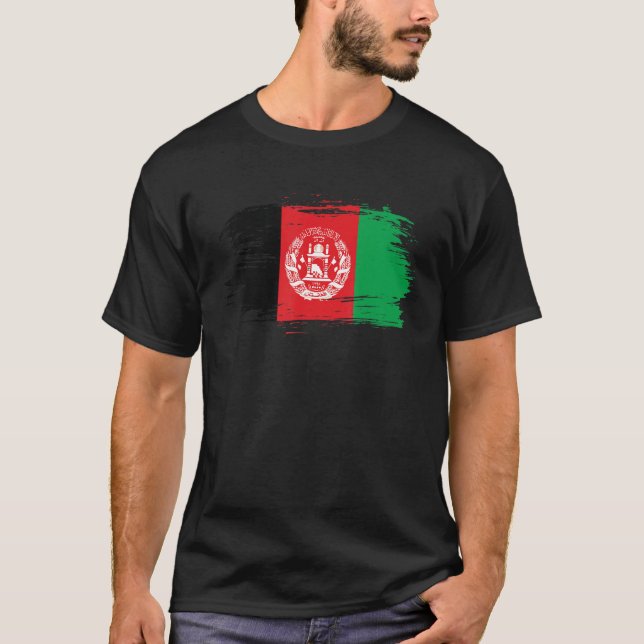 Camiseta Símbolo de Sinalizador de Destino do Afeganistão I (Frente)