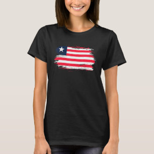 Camiseta Símbolo de Sinalizador de Libéria de Outfit Libéri