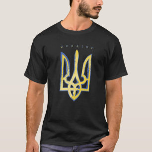 Camiseta Símbolo de Sinalizador de Suporte Pro Ucrânia Tr
