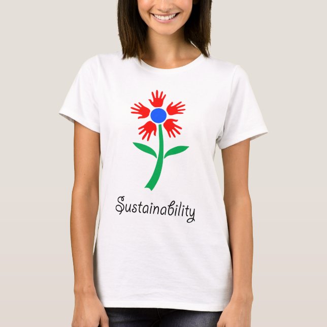 Camiseta Símbolo de sustentabilidade (Frente)