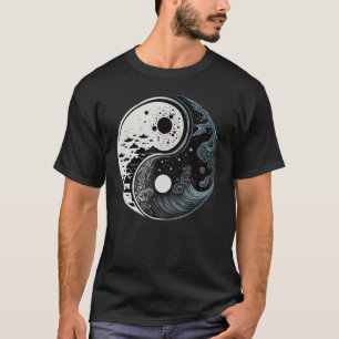 Camiseta Símbolo de Taoismo Minimalista Yin Yang no Zen Sim