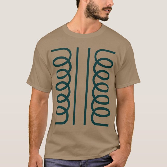 Camiseta Símbolo de Transformador Elétrico (Frente)