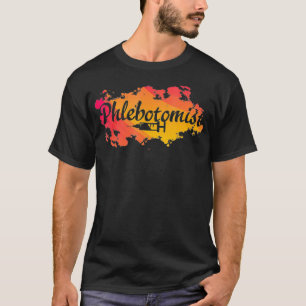 Camiseta Símbolo de vida flebotomista Phlebotomy Technicia