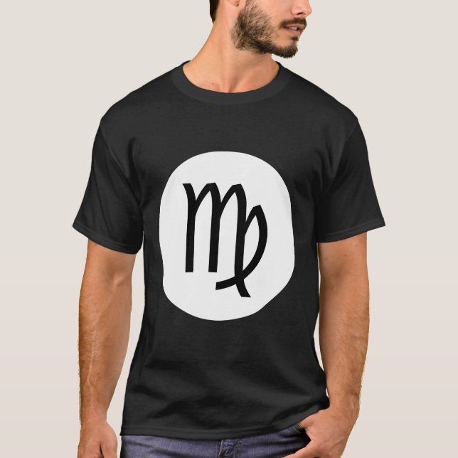 Camiseta Símbolo de Virgem - Tee Escuro (Frente)