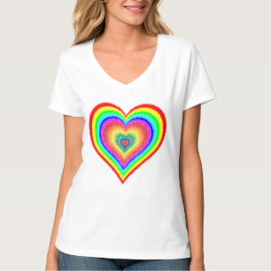 Camiseta Símbolo dia de os namorados Rainbow Love-25543