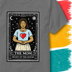 Camiseta Símbolo do Amor da Mãe Celestial Arte de Tarô Vint