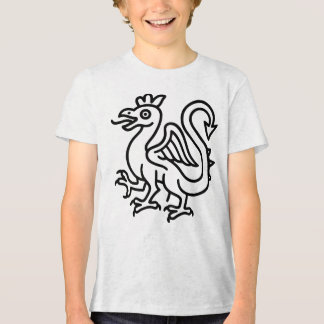 Camiseta Símbolo do Basilisco Medieval Fantasia Heráldica M