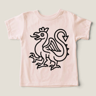 Camiseta Símbolo do Basilisco Medieval Fantasia Heráldica M