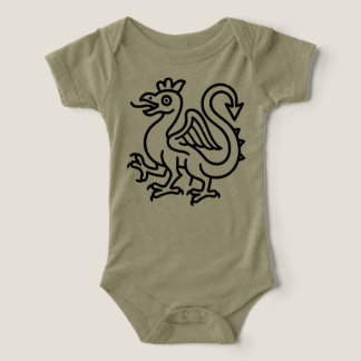 Camiseta Símbolo do Basilisco Medieval Fantasia Heráldica M