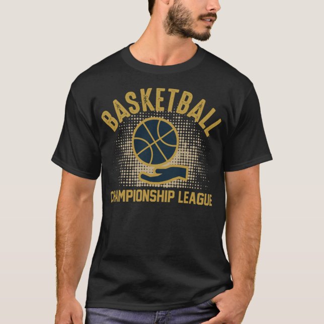 Camiseta Símbolo do Campeonato de Basquete (Frente)