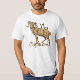 Camiseta Símbolo do Capricórnio do sinal do zodíaco