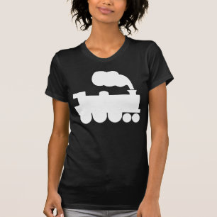 Camiseta Símbolo do comboio a vapor - Branco