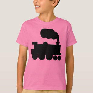 Camiseta Símbolo do comboio a vapor - Preto