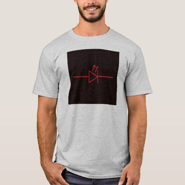 Camiseta Símbolo do diodo emissor de luz (Frente)