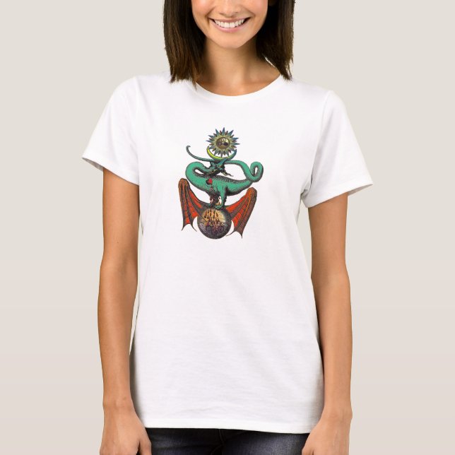 Camiseta Símbolo do Dragão Medieval (Frente)