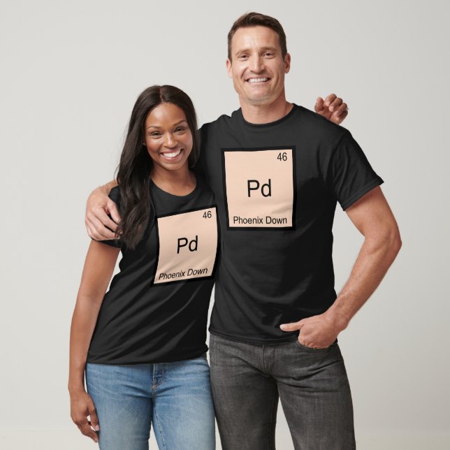 Camiseta Símbolo do Elemento Químico Pd - Phoenix  (Unissex)