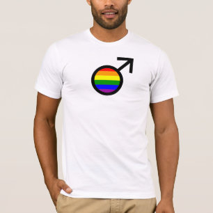 Camiseta Símbolo do homem do arco-íris