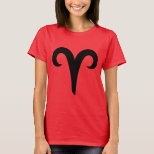Camiseta Símbolo do horóscopo do sinal do zodíaco do Aries