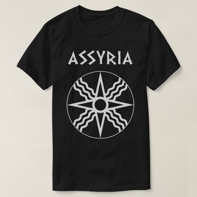 Camiseta Símbolo do Império Assírio da Assíria Assíria, em  (Frente do Design)