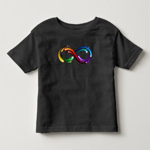 Camiseta Símbolo do infinito de cometas arco-íris