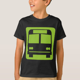 Camiseta Símbolo do ônibus - preto