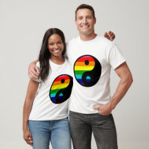 Símbolo do Orgulho LGBTQ Arco-íris Yin Yang