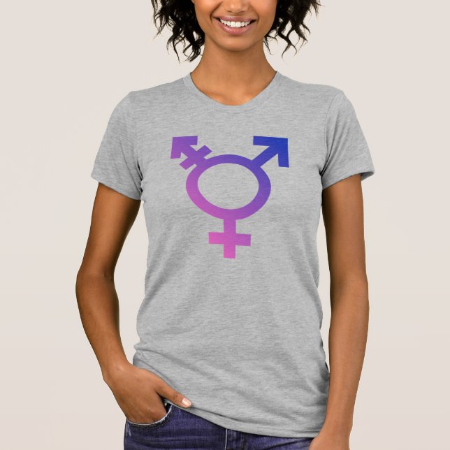 Camiseta Símbolo do Orgulho Trans (Frente)