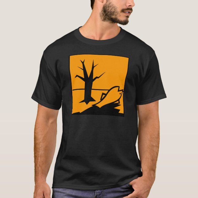 Camiseta Símbolo do perigo ambiental (Frente)