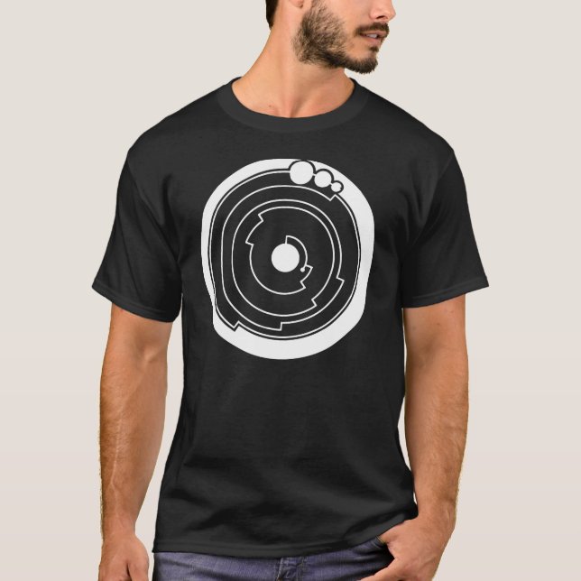 Camiseta Símbolo do Pi (escuro) (Frente)
