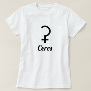Camiseta ⚳ Símbolo do planeta anão Ceres