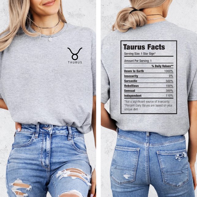 Camiseta Símbolo do Signo Zodiacal TAURUS (Criador carregado)