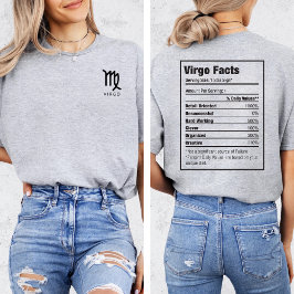 Camiseta Símbolo do Signo Zodiacal VIRGO