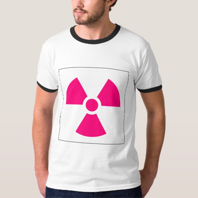Camiseta Símbolo do sinal de aviso do símbolo do sinal do (Frente)